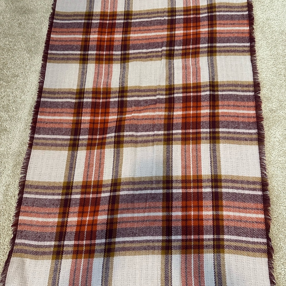 Vince Camuto Plaid and Houndstooth Scarf - Picture 2 of 9